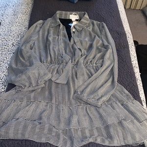 Black and white checker dress